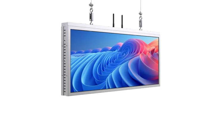 LPRM-WIN-DCL-34 34 Inch Premium Double-Sided Window Display Steel Cable Landscape LPRM-WIN-DCL-34