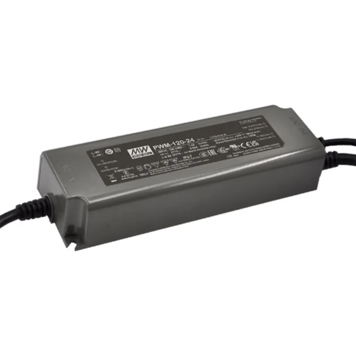 MEAN WELL PWM-120-48 LED Driver CV 120W 48V 2.5A Dimmable IP67 - NO plug — PWM-120-48-no plug