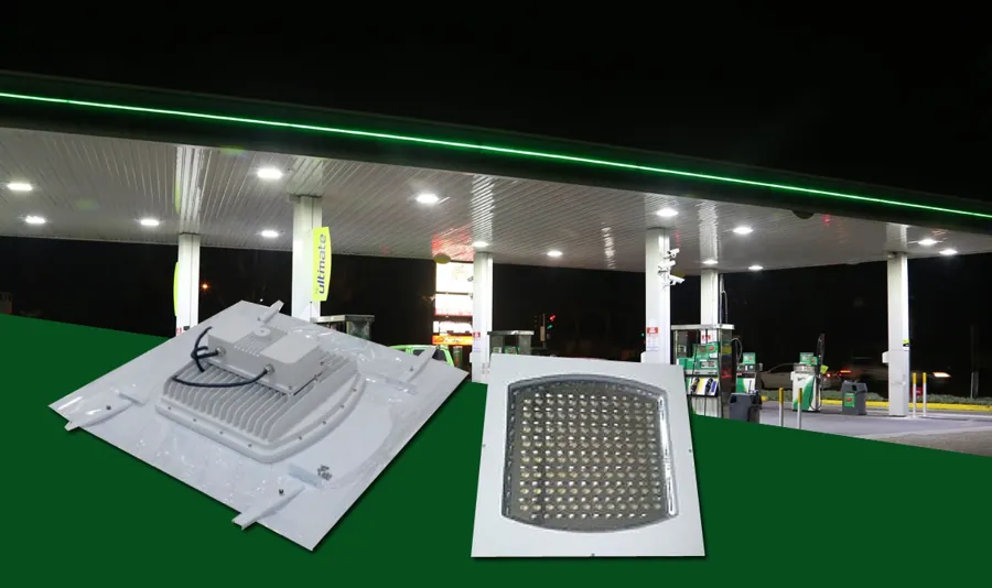 100W Explosion Proof LED Canopy Lights - Gas Station — CESP-J100-194