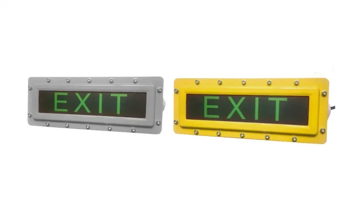 Explosion Proof LED Exit Sign - Class 1 Div 2 - 90 min Emergency Backup - Wall Mount — CESP-EX-BS-02-231