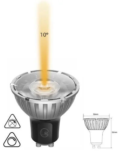GU10 NARROW BEAM (GU10-10D) PS-EG-0534