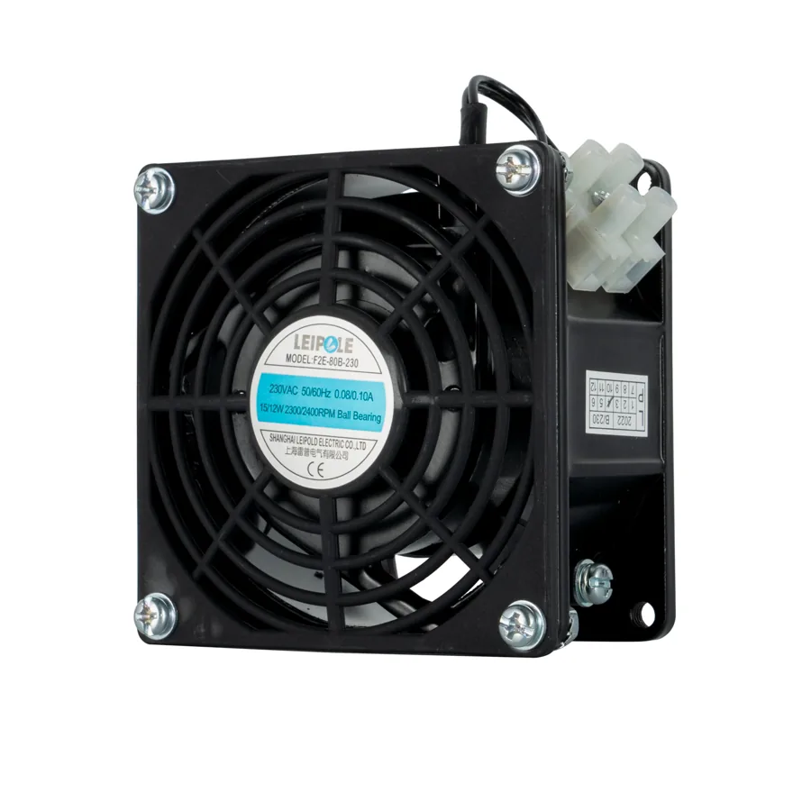 LEIPOLE F2E-80B-024 Axial Fan, 24 V DC LP-F2E-80B-24