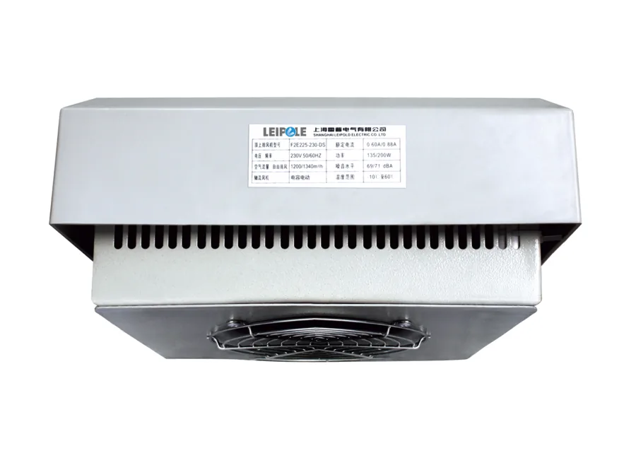 LEIPOLE F2E225-230-DP DP Series Top-Mount Filter Fan, IP55, 230V High Airflow Unit — LP-F2E-225-230-DP