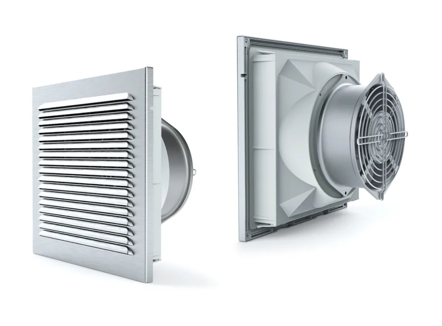 LEIPOLE FKS5625-162.115 Enclosure Fan Filter, IP54, 250x250mm, 115V Power Supply LP-FKS5625-162.115