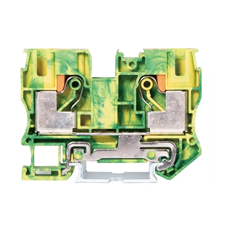 LEIPOLE JPT 10-PE Ground Terminal Block DIN Rail Industrial Protective Earthing — LP-JPT-10-PE