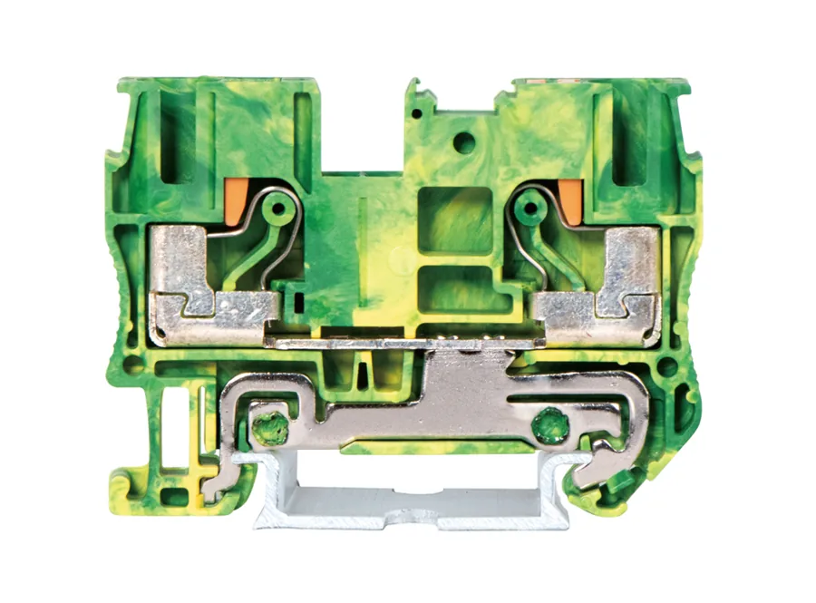 LEIPOLE JPT 6-PE Ground Terminal Block DIN Rail Industrial Protective Earthing — LP-JPT-6-PE