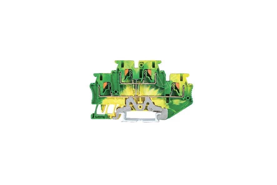 LEIPOLE JPTTB 2.5-PE Double Layer Ground Terminal Block DIN Rail Industrial Earthing — LP-JPTTB-2.5-PE