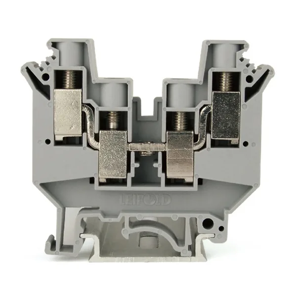 LEIPOLE JUDK 10/JUDK 10-BU Double Wiring Terminal Block, Industrial DIN Rail Connection LP-JUDK-10/JUDK-10-BU