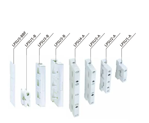 LEIPOLE LPSU4-ABF End Cover Set for LPSU4-A Busbar Support, Left & Right — LP-LPSU4-ABF