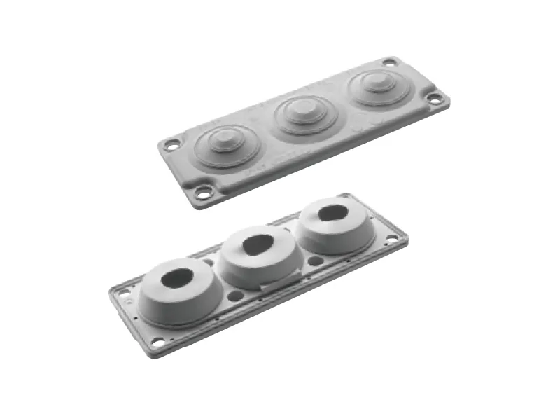 LEIPOLE MC 3 Cable Entry Plate IP65 UL94 V-0 Multi-Cable Sealed Wiring Plate LP-MC-3
