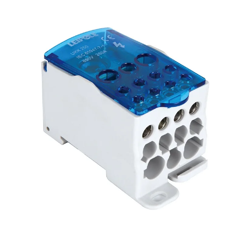 LEIPOLE UKK 250A Power Distribution Block, Industrial Power Distribution, 250A LP-UKK-250A