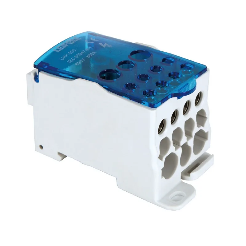 LEIPOLE UKK 500A Power Distribution Block, Industrial Power Distribution, 500A LP-UKK-500A