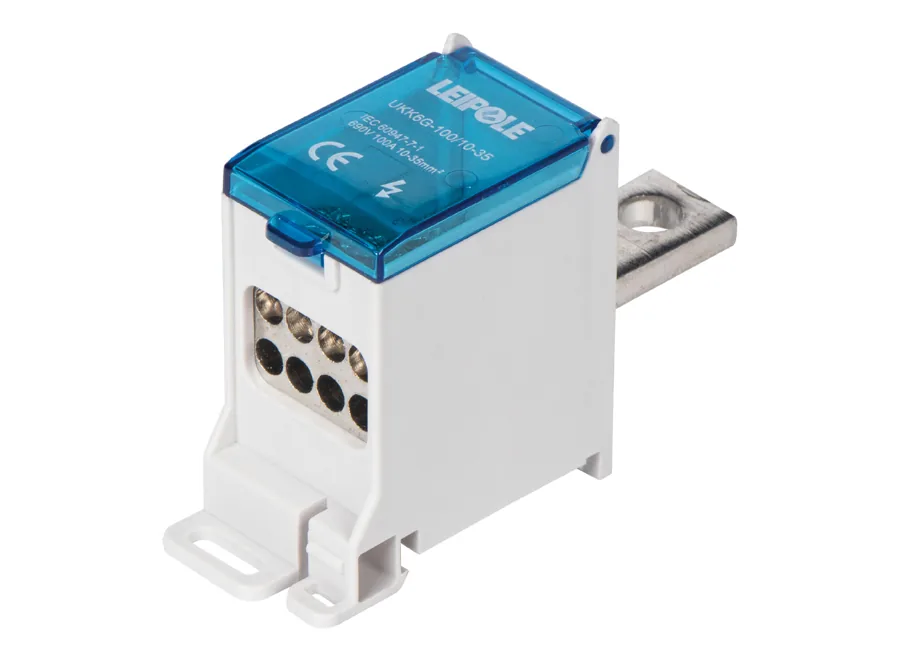 LEIPOLE UKK6G-100/10-35/8X10 Switch Terminal Block 10-35mm² Power Distribution LP-UKK6G-100/10-35/8-10