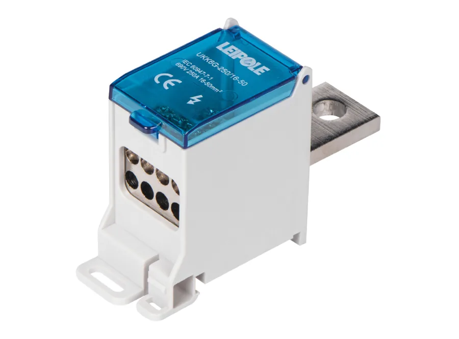 LEIPOLE UKK6G-250/16-50/8X10 Switch Terminal Block 16-50mm² Power Distribution LP-UKK6G-250/16-50/8-10