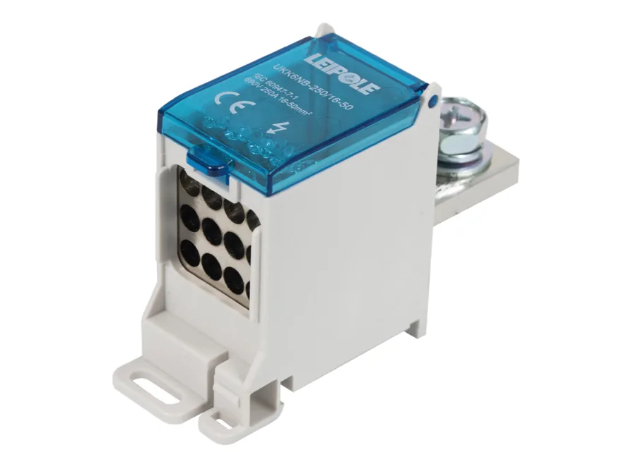LEIPOLE UKK6NB-250/16-50/12X10 Switch Terminal Block 16-50mm² Power Distribution LP-UKK6NB-250/16-50/12X10