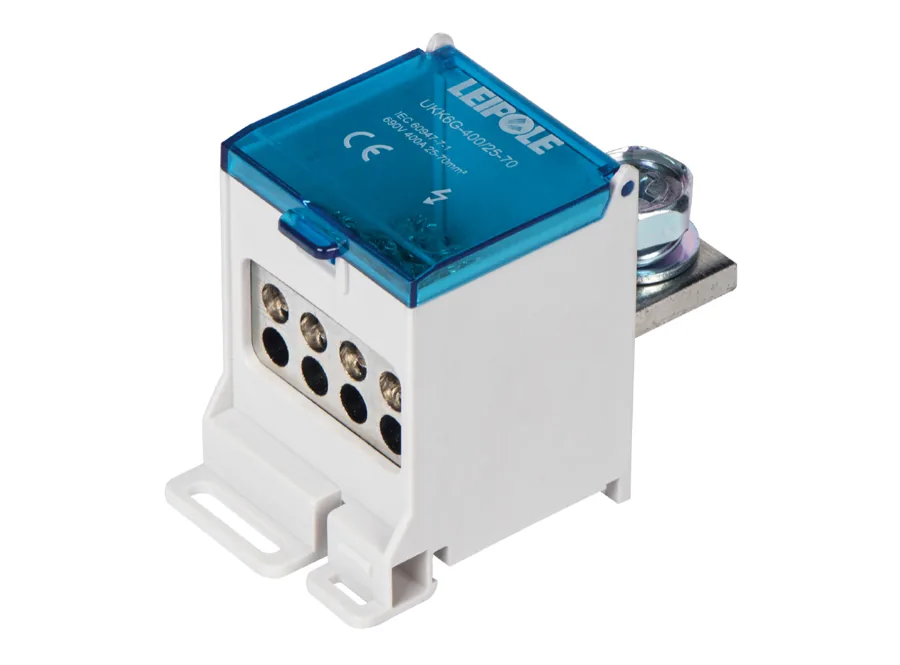 LEIPOLE UKK6NB-400/25-70/8X16 Switch Terminal Block 25-70mm² Power Distribution LP-UKK6NB-400/25-70/8X16
