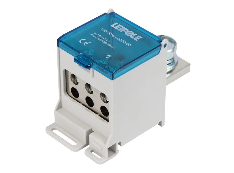 LEIPOLE UKK6NB-600/35-95/6X16 Switch Terminal Block 35-95mm² Power Distribution LP-UKK6NB-600/35-95/6X16